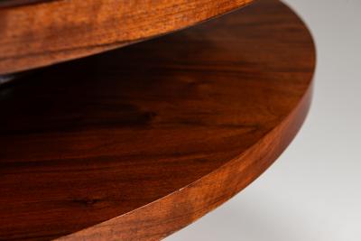 Round Mahogany Art Deco Coffee Table 1930s