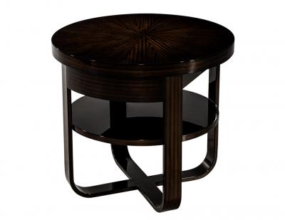 Round Modern Side Table Art Deco Inspired