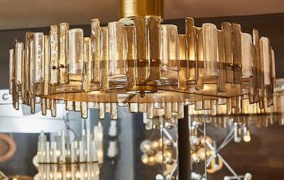 Round Murano Glass Fixture