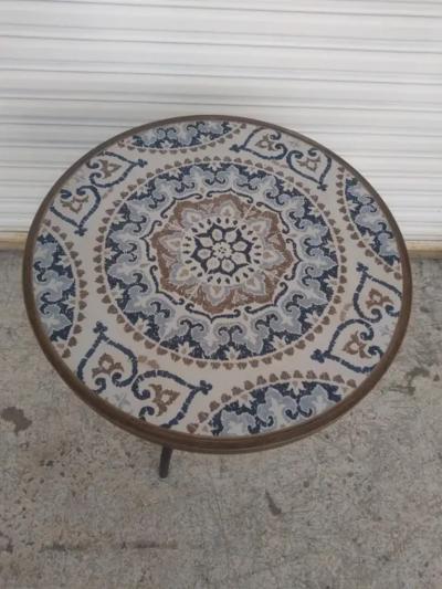 Round Patio Tile Top Pedestal Table by Stylewell