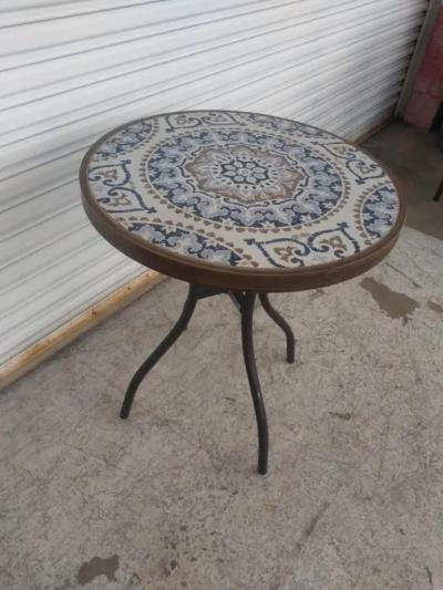Round Patio Tile Top Pedestal Table by Stylewell