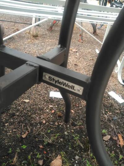 Round Patio Tile Top Pedestal Table by Stylewell