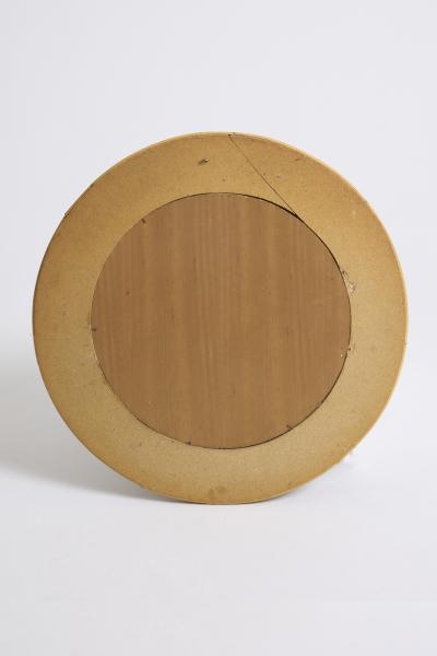 Round Rattan Mirror