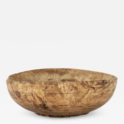 Round Swedish Root Wood Bowl