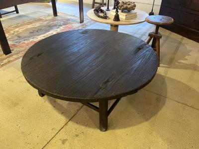 Round Weathered Coffee Table