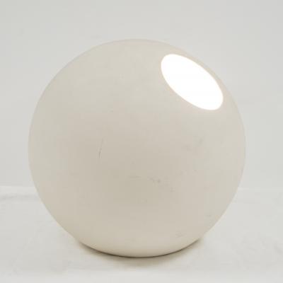 Round table lamp in plaster Manufacture Desvres circa 1960