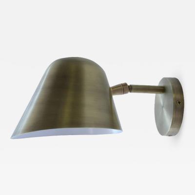 Rounded Brass Sconce