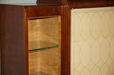 Rousseau et Lardin Rousseau and Lardin Cabinet with Parchment Doors