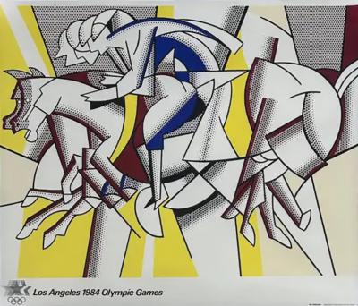 Roy Lichtenstein Roy Lichtenstein 1984 Los Angeles Olympic Games Poster The Red Horseman 
