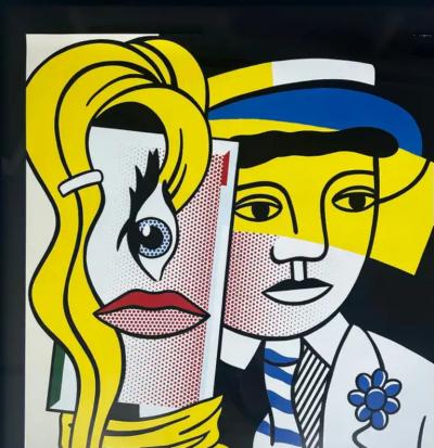 Roy Lichtenstein Roy Lichtenstein Stepping Out Metropolitan Exhibition Poster Switzerland 1998