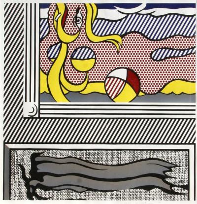 Roy Lichtenstein Two Paintings Beach Ball C 204 