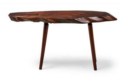 Roy Sheldon Roy Sheldon American Mid Century Studio Craft Free Edge Cocktail Table