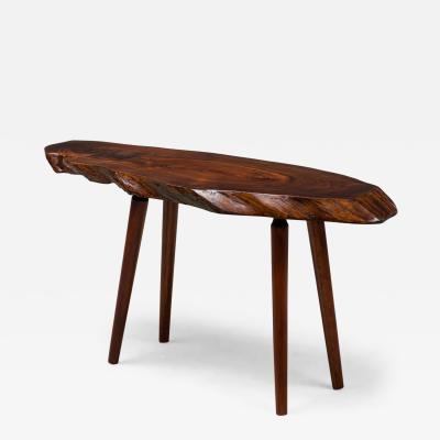 Roy Sheldon Roy Sheldon American Mid Century Studio Craft Free Edge Cocktail Table