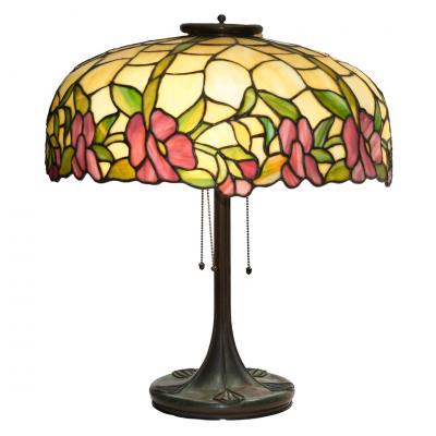 Royal Art Glass Company Floral Lamp Shade Base