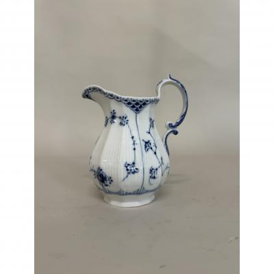 Royal Copenhagen of Denmark Blue Lace Fluted Pitcher