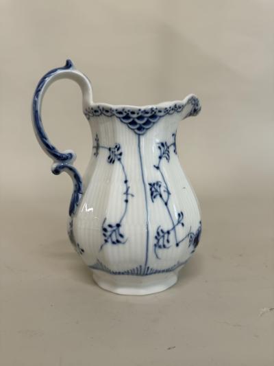 Royal Copenhagen of Denmark Blue Lace Fluted Pitcher