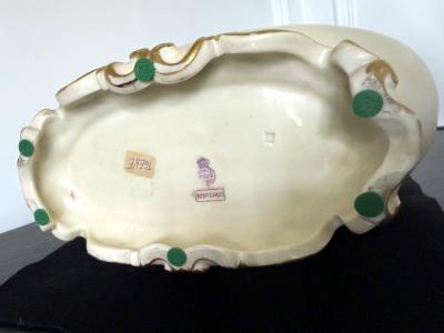 Royal Worcester Large Porcelain Moon Vase Charles Henry Clifford Baldwyn for Royal Worcester