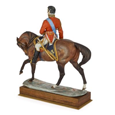 Royal Worcester Pair of Royal Worcester Porcelain Models of Wellington and Napoleon