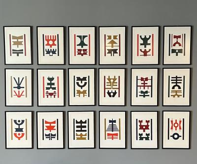 Rubem Valentim Rubem Valentim Eighteen Poetic Logos 1974