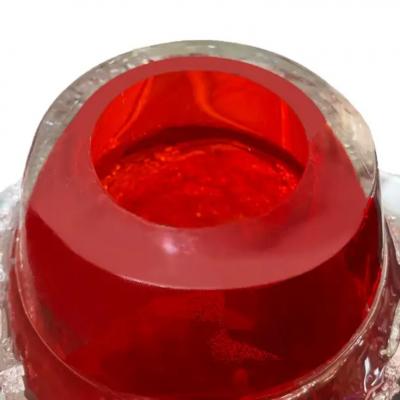 Ruby Red Murano Cotisso Glass Vase