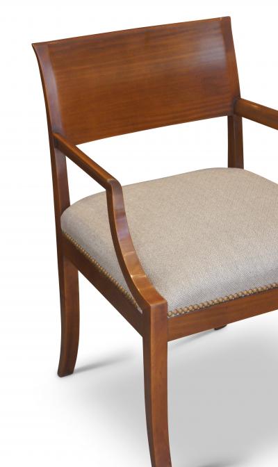 Rud Rasmussen Snedkerier Pair of Danish Modern Classicism Klismos Armchairs by Rud Rasmussen