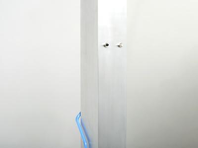 Rudi Stern Blue Neon steel Floor Lamp by Rudi Stern and Dan Chelsea for Kovacs 1983