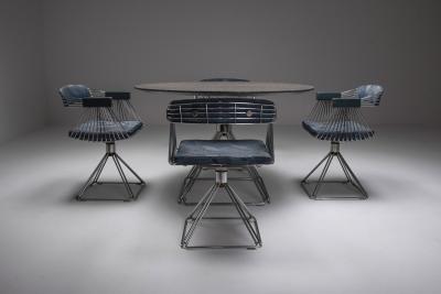 Rudi Verelst Mid Century Modern Novalux dining set by Rudi Verelst 1970s