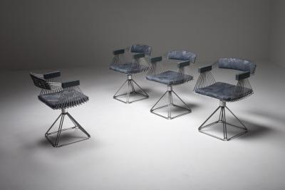 Rudi Verelst Mid Century Modern Novalux dining set by Rudi Verelst 1970s