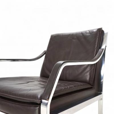 Rudolf Bernd Glatzel Knoll Art Collection leather lounge chair by Rudolf B Glatzel 1970
