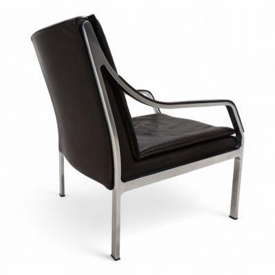 Rudolf Bernd Glatzel Knoll Art Collection leather lounge chair by Rudolf B Glatzel 1970