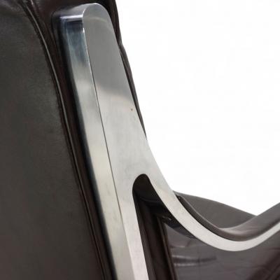 Rudolf Bernd Glatzel Knoll Art Collection leather lounge chair by Rudolf B Glatzel 1970