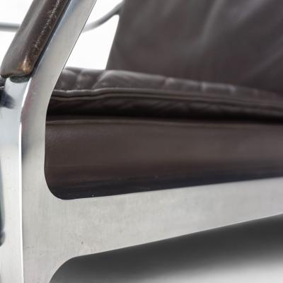 Rudolf Bernd Glatzel Knoll Art Collection leather lounge chair by Rudolf B Glatzel 1970