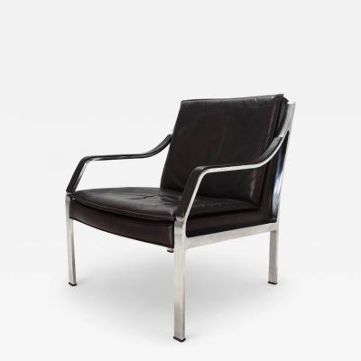 Rudolf Bernd Glatzel Knoll Art Collection leather lounge chair by Rudolf B Glatzel 1970