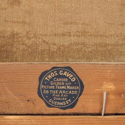 Rudolf Giffinger Large antique German 19th century Alpine waterfall landscape by Rudolf Giffinger