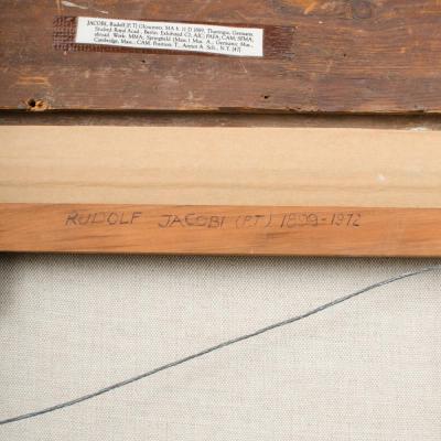 Rudolf Jacobi Rudolf Jacobi German 1889 1972 A snow covered village oil on canvas 