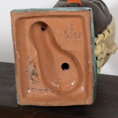 Rudolf Kn rlrlein Art Deco Womans Head iRudolf Kn rlein for Goldscheider Vienna Austria 1930s