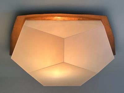 Rudolf Steiner School Large Rare Rudolf Steiner School Anthroposophical Ceiling or Wall Fixture 1960s