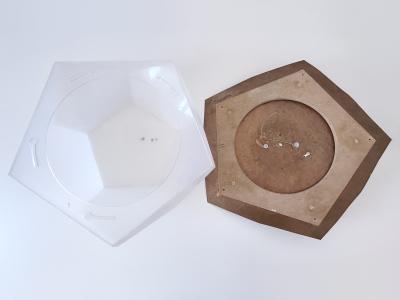 Rudolf Steiner School Large Rare Rudolf Steiner School Anthroposophical Ceiling or Wall Fixture 1960s