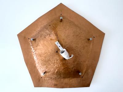 Rudolf Steiner School Large Rare Rudolf Steiner School Anthroposophical Ceiling or Wall Fixture 1960s