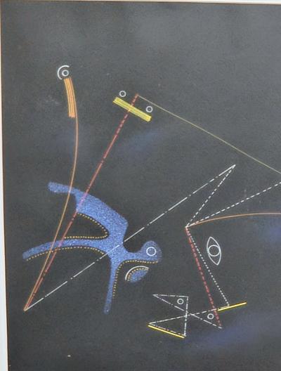 Rudolf Von Huhn Rudolf von Huhn Composition Gouache on Paper