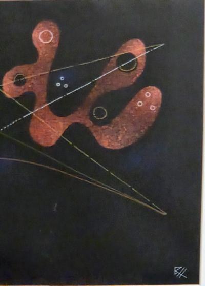 Rudolf Von Huhn Rudolf von Huhn Composition Gouache on Paper