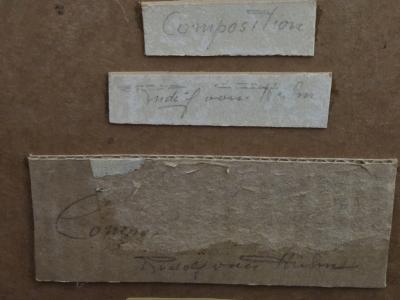 Rudolf Von Huhn Rudolf von Huhn Composition Gouache on Paper