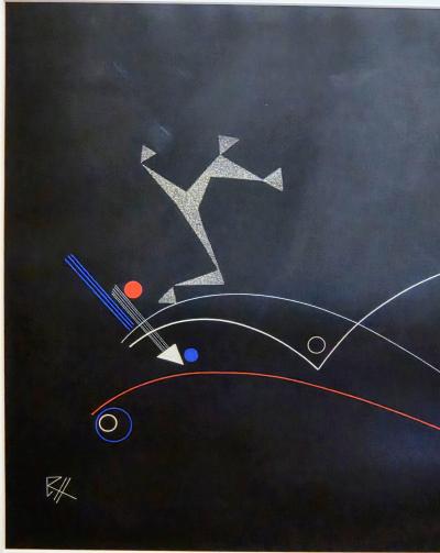 Rudolf Von Huhn Rudolf von Huhn Danse Geometrique No 2 1955 Gouache on Paper