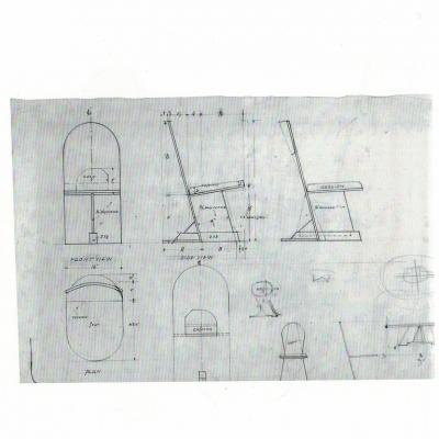 Rudolph Schindler Rudolph Schindler 1883 1953 Rare Side Chair 1945