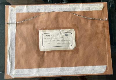 Rufino Tamayo Framed Mexican Watercolor on Paper Attributed to Rufino Tamayo