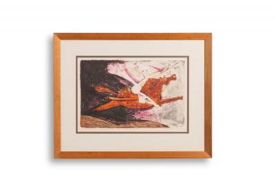 Rufino Tamayo Rufino Tamayo Lithograph The Red Horse of The Apocalypse Mexico 1959