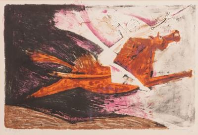 Rufino Tamayo Rufino Tamayo Lithograph The Red Horse of The Apocalypse Mexico 1959