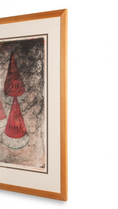 Rufino Tamayo Rufino Tamayo Watermelon Lithograph Sandia no 2 Mexico 1969
