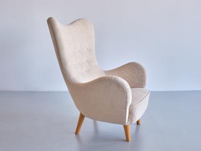 Runar Engblom Runar Engblom Armchair Designed for Hotel Vaakuna Helsinki Boman Finland 1951