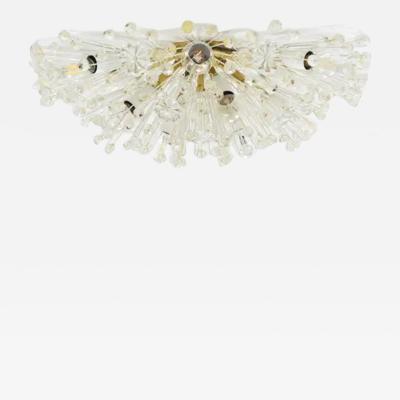 Rupert Nikoll Emil Stejnar Large Oval Brass Sputnik Flush Mount Ceiling Light by Rupert Nikoll